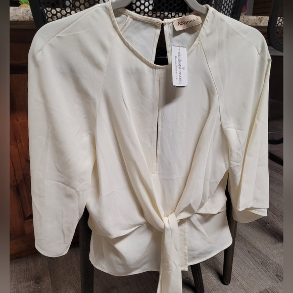 Ivory/Cream Woman Blouse L - Picture 2 of 12